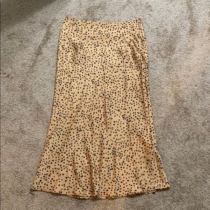 Long printed skirt